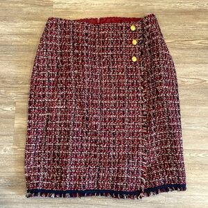 Talbots fully lined tweed skirt
